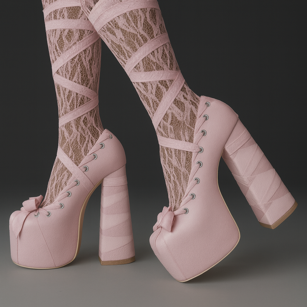 Bowtie Ballet High Heels