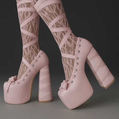 Bowtie Ballet High Heels