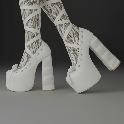 Bowtie Ballet High Heels